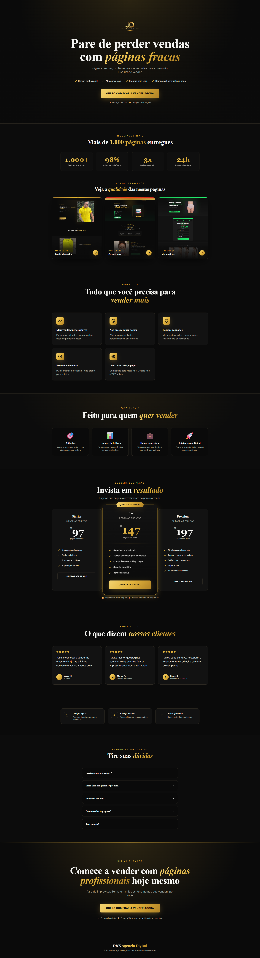 Demo de página de vendas — Agência Digital